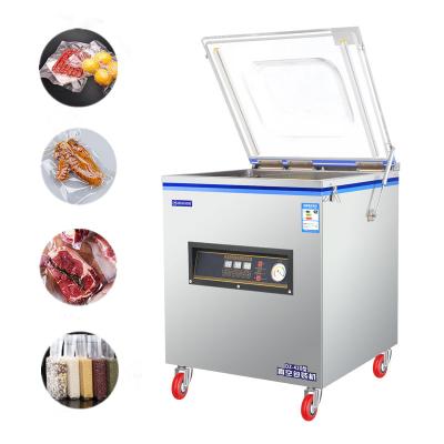 China Automatic Food Single Chamber Vacuum Sealer Meat Fish Chicken Chicken Seafood Nut Snacks Fruit Vacuum Packing Machine for sale