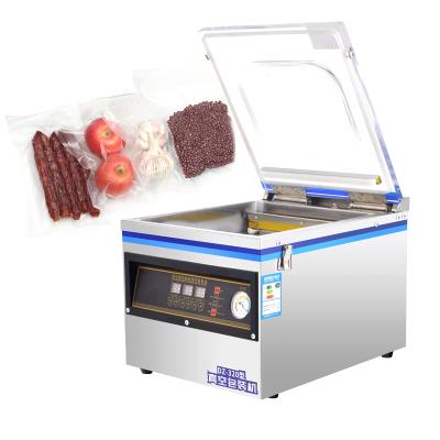 China Food Sausage Vacuum Sealer Fresh Fruit Vegetable Cooked Food Plastic Bag Vacuum Jerky Packing Machine for sale