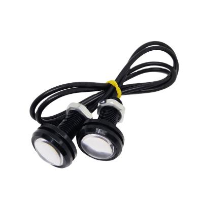 China 12V 23mm Hawkeye Rogue Light Screw Back Car DRL Universal Eagle Eye LED Daytime Running Light Waterproof Lamp L32mm*W23mm for sale