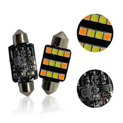 China 3030 Decode Double Dot Light Double Color 31MM 36MM 39MM 41MM LED Roof Reading Light L28mm * W 10mm for sale