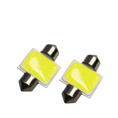 China Factory Supply 12V DC For 31 36 39 42 mm Auto Interior Light Festoon Led Car Light Bulbs 6000K COB C5W White Dome Reading Lamp L31mm*W14mm for sale