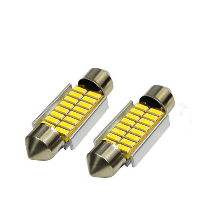 China High Quality Festoon 31mm 36mm 39mm 41mm 18smd 27smd 30smd 33smd Car Led Bulbs 3014 Reading Lights License Plate Lamps L41mm*W12mm for sale