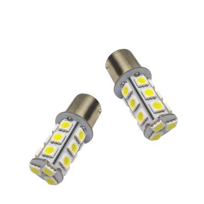 China Super Bright LED Car Light Bulb 1156 Ba15s P21W 1157 Indicator 18SMD 5050 Backup Steering Tail Amber Yellow White Blue 24V L48mm*W18mm for sale