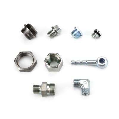 China Custom Made Hydraulic Pipe Connectors Hardware For Equipment for sale