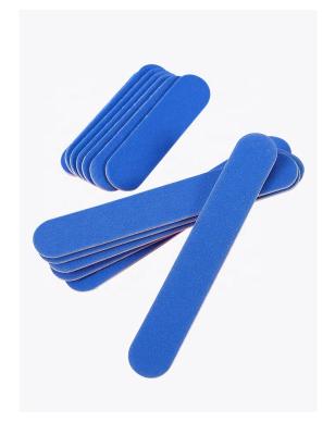 China For the nail. Wholesale Disposable Mini Blue Nail File Private Cuticle Label Customized Logo Wood Nail File For Gel Nail Sticker for sale