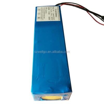 China Safety with BMS Custom 60 Volt 16S2P 60V 3AH Lithium Ion Rechargeable Battery Pack with BMS for sale