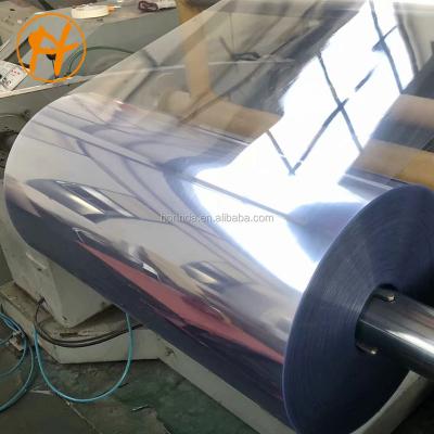 China Moisture Proof Clear Rigid Plastic PVC Film Roll PVC Sheet Roll For Folding Boxes for sale