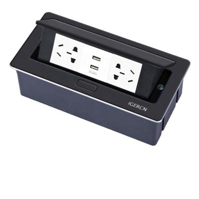 China Commercial Top Selling Mode USB Sound Charging Socket And European Markets Conference Table Ready Socket for sale