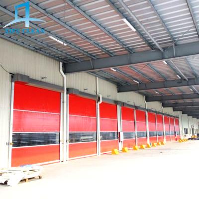 China Windproof Industrial Warehouse Sliding Door Shutter Automatic Quick Rolling Roll Up Door for sale