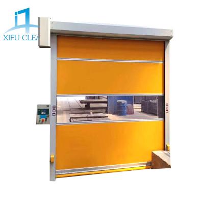 China Factory Wholesale Windproof Roll Up Door PVC Full Automatic Industrial High Speed ​​Roll Up Door for sale