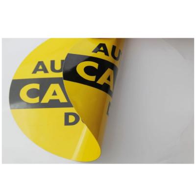 China Custom Logo Vinyl Double Side Stickers Waterproof Multiply Waterproof Labels Roll Printing Package Label for sale