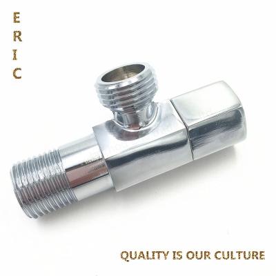 China Surface Water Brass Toilet Chrome Angle Valve Bathroom Accessories Faucet Parts Taizhou Zhejiang Europe Brass Sanitary for sale