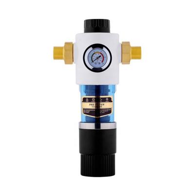 China Small Mechanical Automatic Hotel Prefilter Whole House Water Sediment Filter for sale