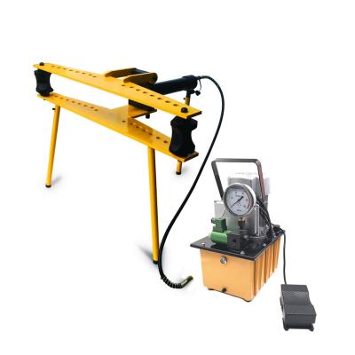 China Unheated Black Iron Bending 2 3 4 Inch Pipe Bending Hydraulic Iron Tube Pipe Bender Machine Split-Tools Unit With Electric Hydraulic Pump for sale