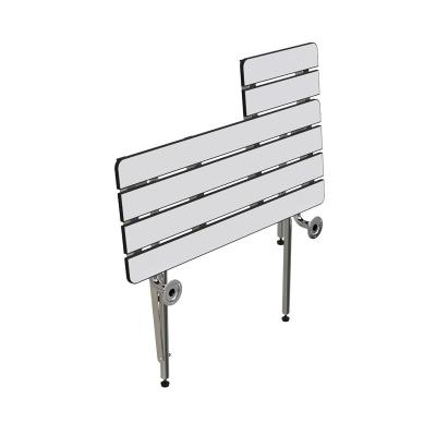 China Folding Type Stainless Steel Bathroom Wall Shower Seat High Quality Folding Elderly With Legs for sale