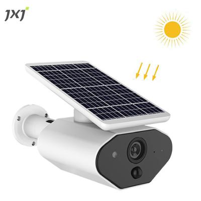 China Wholesale 100% Wire Free NIGHT VISION JXJ IP65 Outside Power Outdoor Wireless Dummy Trail Rechargeable Battery Solar Wifi Camera for sale