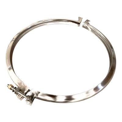 China Health Care Acid And Alkali Resistant Stainless Steel 304 Beam Ring Stainless Steel Pipe Clamp for sale