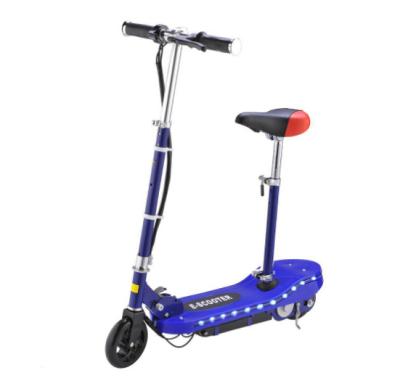 China New Promoted 2022 Kid's Folding Electric Scooter With Side Lights Widened Pedals for sale