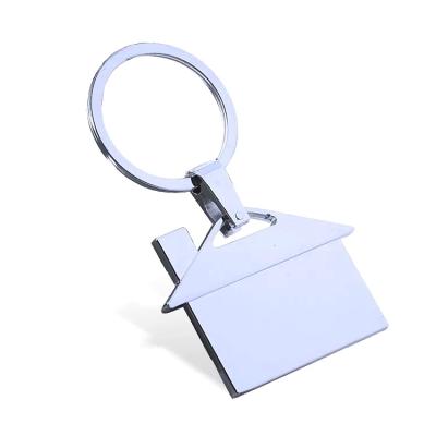 China Wholesale Metal House Keychains Real Estate Key Chains Zinc Alloy Home Gifts for sale