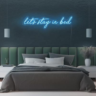 China Advertising Let Us Stay In Bed Personalized Neon Signs, Custom Neon Signs, Cheap Custom Neon Signs for sale