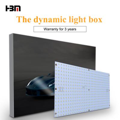 China Advertising News Display Advertising Ideas Animated Photo Moving Lighting Profile Aluminum Frame Fabric Dynamic Flashing Light Box for sale