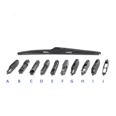 China New clear multifunctional rear wiper blade with 10 adapters for sale