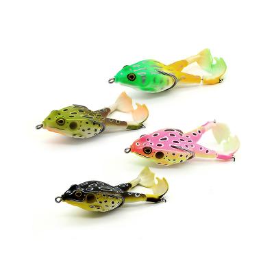 China Durable New Arrival Top Water Thunder Frog Fishing Floating Lure Carp Artificial Soft Bait for sale