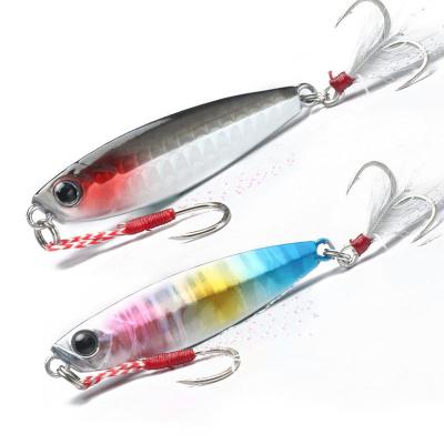 China Fast Sinking Lure Bass Bait Hard Jigging Distant Spoon Possibility Metal Jig for sale