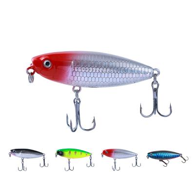 China Factory OEM Durable Fishing Lures 7g/60mm Hard Bait Floating Pencil Fishing Lure Double Hooks Bass Bait for sale