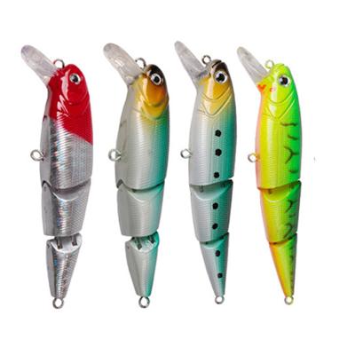 China NEW Full Reflective Angle Bait Multi Bionic Joint Trolling Seawater Bait Durable High Appearance Hard Lure Minnow for sale