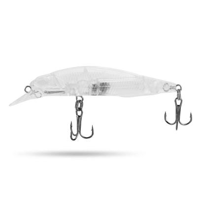 China Durable 7CM 5G Hooks Plastic Bionic Minnow Fishing Lure Laser Tackle Artificial PESCA Hard Wobbler Swim Bait for sale