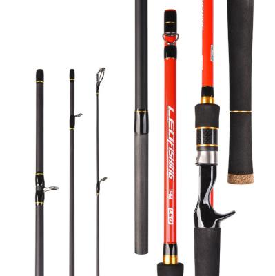 China Carbon 1.8/1.98/2.1/2.4m Sections Multi Contraction Carbon Telescopic Fishing Rod for sale