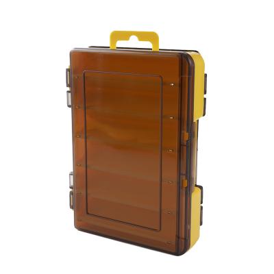 China Hard Plastic Storage Case Box Fishing Lure Hook Bait Hook Fishing Tackle Box Accessories Easy Carrying Double Sided for sale