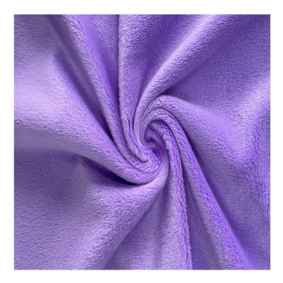 China 100% Polyester Shiny Wicking Crystal Drape Super Soft Plush Velvet Fleece Fabric For Toys Garment for sale