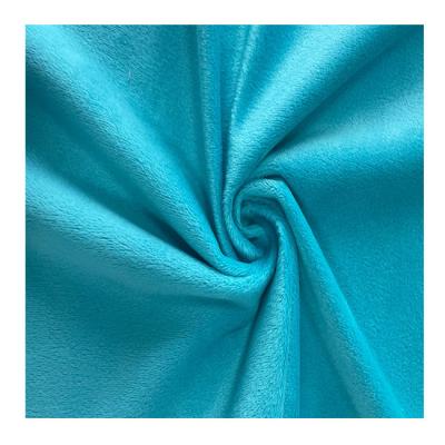 China 100% Polyester Shiny Wicking Crystal Drape Super Soft Plush Velvet Fleece Fabric For Toys Garment for sale