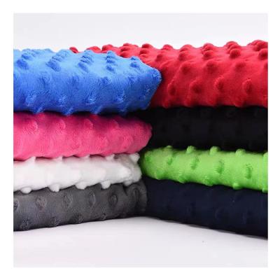 China Memory Size Super Soft 100% Polyester Minky Stitch / Minky Plush /Minky Fleece Fabric For Toy for sale