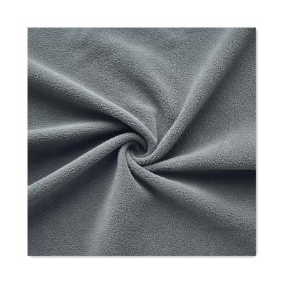 China Sustainable high quality plain 100%polyester custom dye recycled fleece fabric for brushed garment for sale