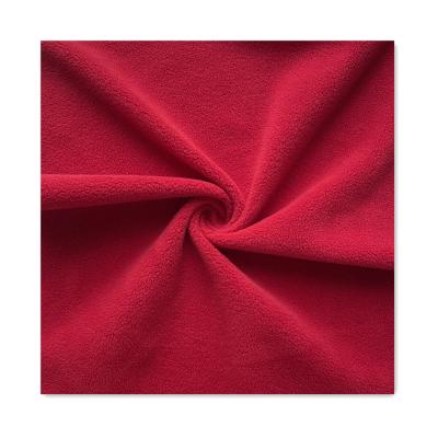 China New Design 2022 Sustainable Factory Price Hot Sale Custom Plain Dye Recycled 100%Polyester Fleece Fabric for sale