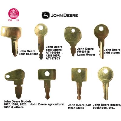 China OEM John Deer JD Heavy Equipment 8 Key Set / Construction Ignition Key Set for sale