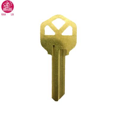 China Locksmiths Supplies Mortise KW1 Cylinder Keyway 5 Pin Brass Key Blank For Duplicating for sale