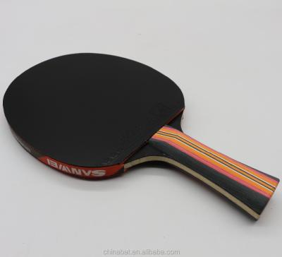 China High Quality Table Tennis Racket With ITTF Approved Rubbers Button Top for sale