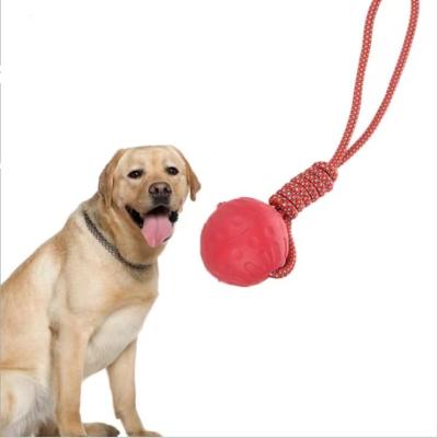 China Dogs Ball Rope Knot Pulling Training Toy Interactive Bite Resistant Not Bad Training Dog Tour for sale