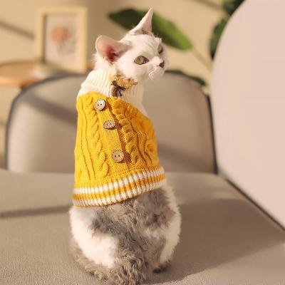 China Sustainable Fashion Autumn and Winter Pet Knit Warm Sweater Dogs and Cats Cotton Biped Sweater for sale