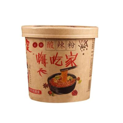 China Natural Delicious Spicy Fast Food Hot And Sour Vermicelli Rice Cup Vegetarian Ramen Noodles for sale