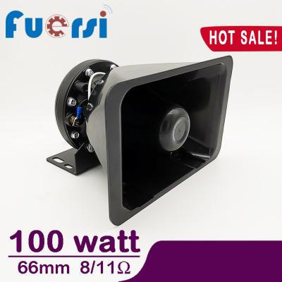 China Aluminum Widely Used Professional Siren 100W Horn Speaker for sale