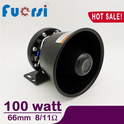 China Emergency Vehicle 100watt Economic Siren Round Horn Speaker for sale