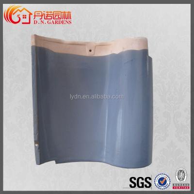 China Western Style Building Roof Glazed Blue Spanish Roof Tile S Type For Western Style Building Roof for sale