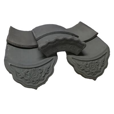 China Asian Chinese clay roof yin and yang tile for traditional house for sale