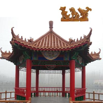 China Traditional Chinese Roof Ornaments And Tiles For Garden Wooden Gazebo for sale