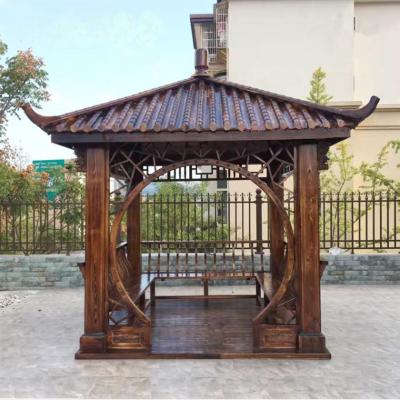 China Easily Compiled Garden Designs Building Outdoor Wooden Pagoda Gazebo For Backyard for sale